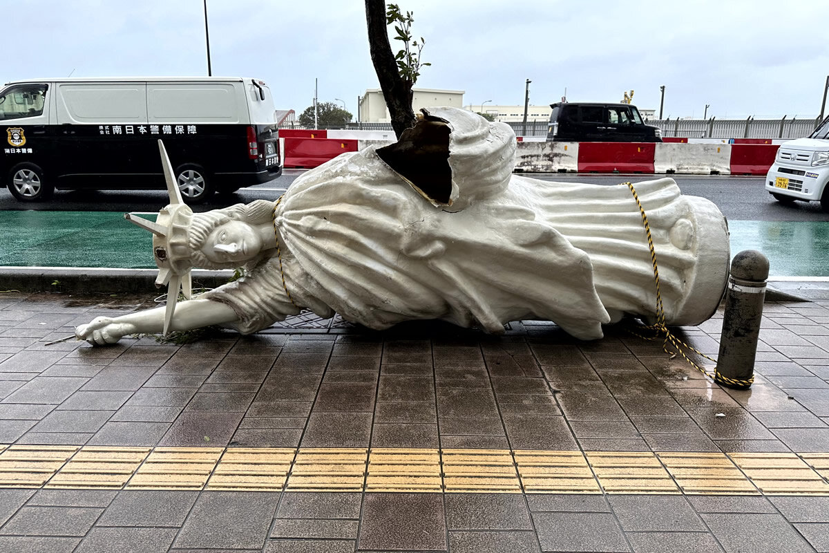 ホテルアメリカンの自由の女神